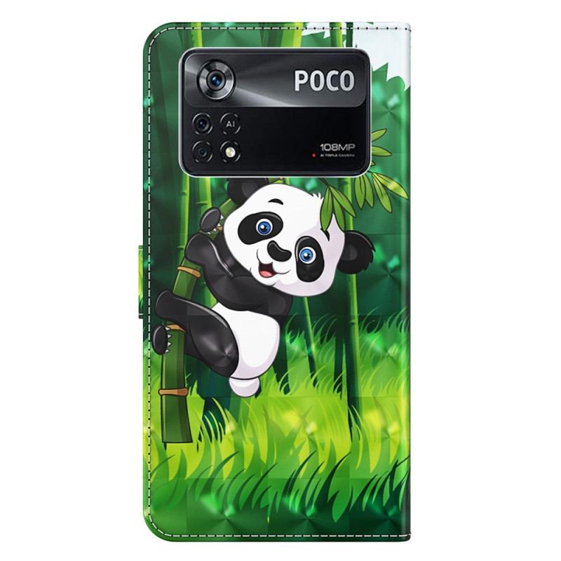 Housse Poco X4 Pro 5G Panda à Lanière