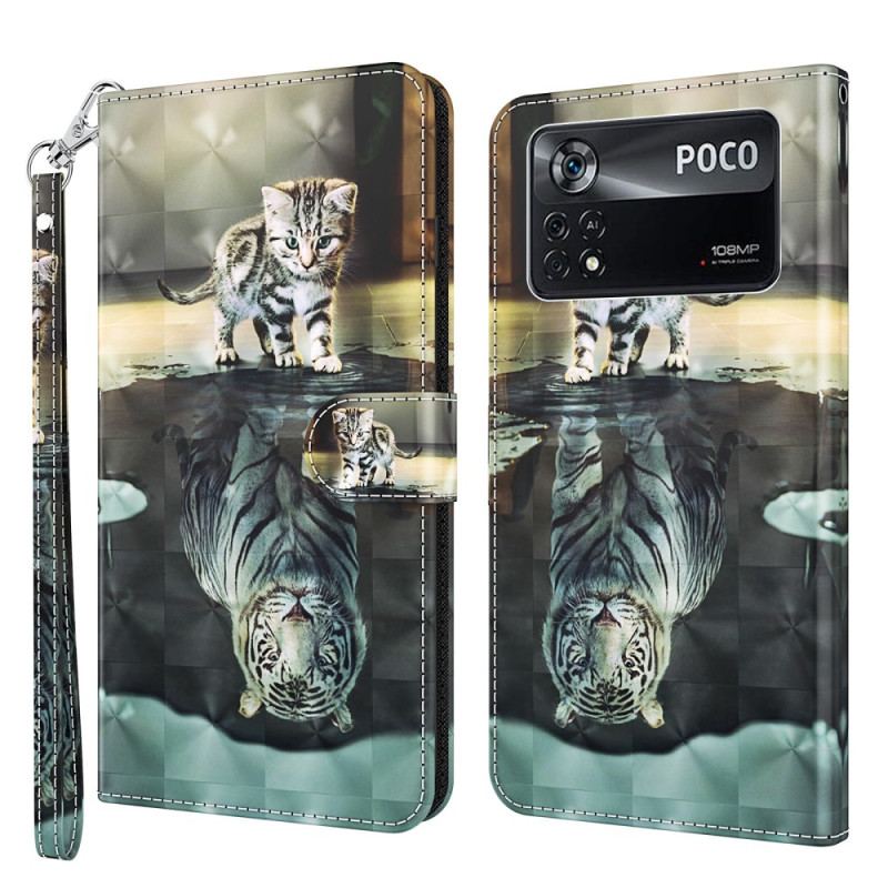 Housse Poco X4 Pro 5G Rêve de Chaton à Lanière