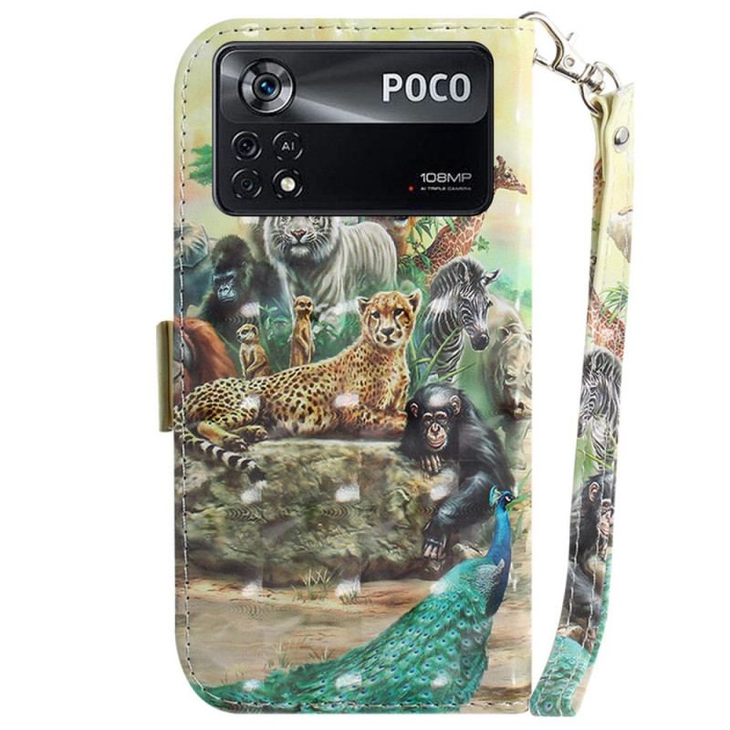 Housse Poco X4 Pro 5G Safari à Lanière