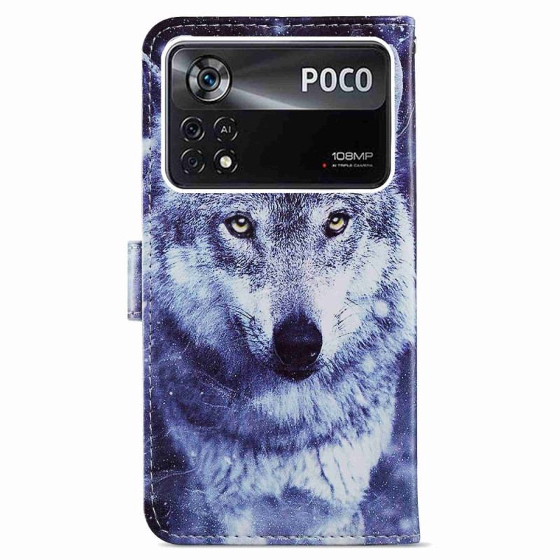 Housse Poco X4 Pro 5G Wolf à Lanière