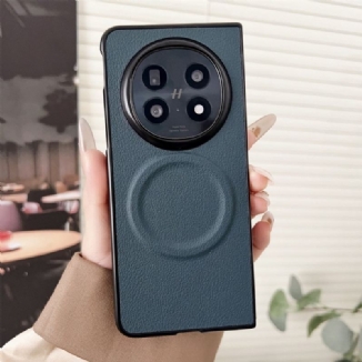 Coque Oppo Find N5 5G Compatible MagSafe Effet Cuir