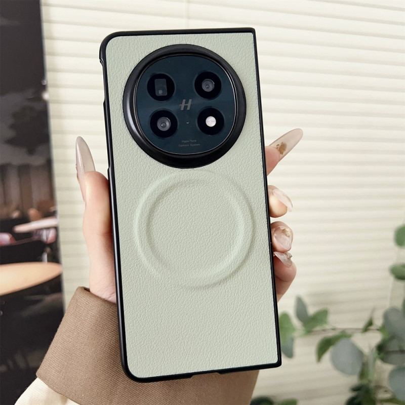 Coque Oppo Find N5 5G Compatible MagSafe Effet Cuir