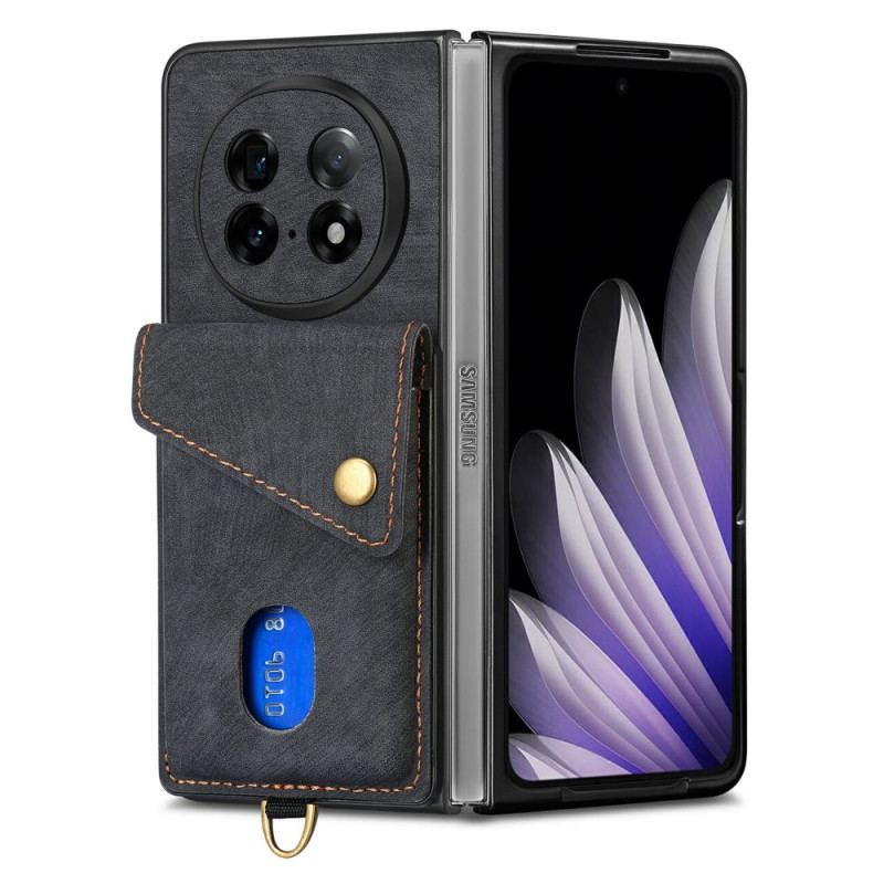 Coque Oppo Find N5 5G Porte-Cartes et Support