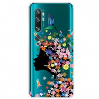 Coque Xiaomi Mi Note 10 / Note 10 Pro Jolie Tête Fleurie