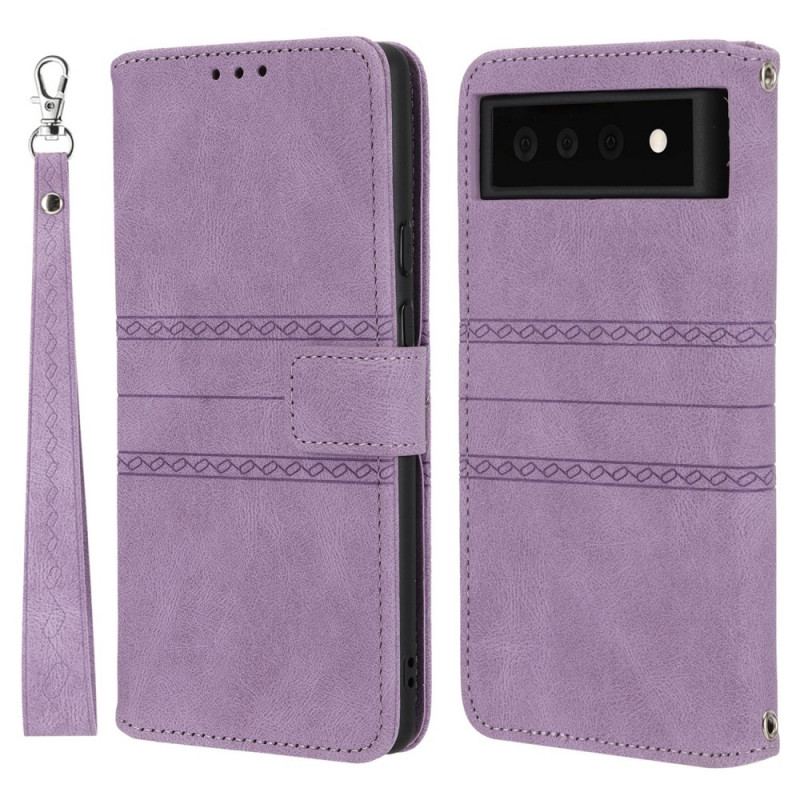 Housse Google Pixel 6 Coutures dentelle