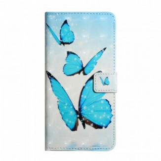Housse Google Pixel 6 Papillons Bleus Volants