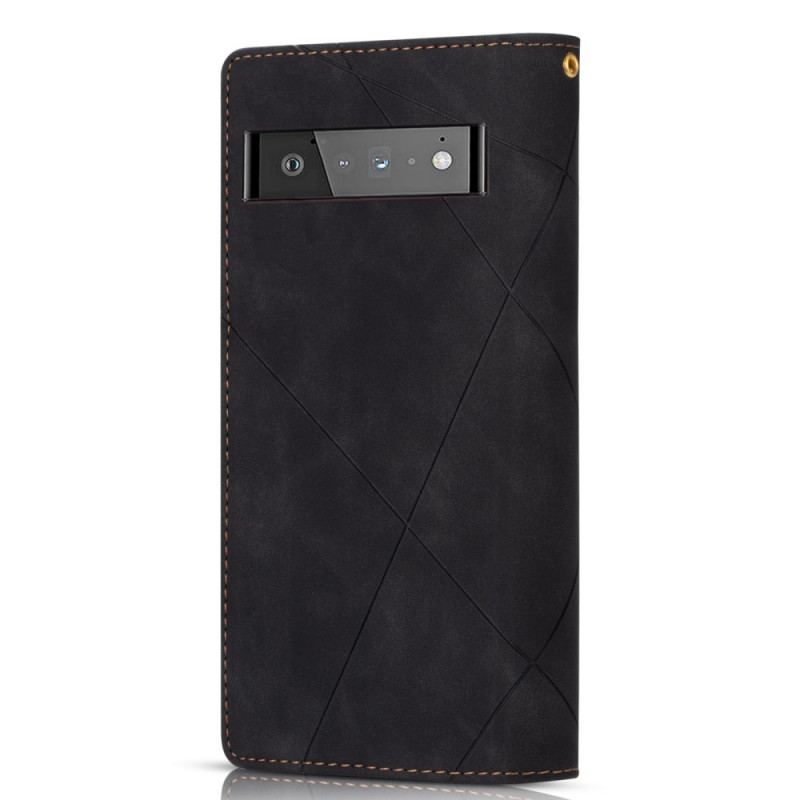 Housse Google Pixel 6 Poche Zippée Graphique Bicolore