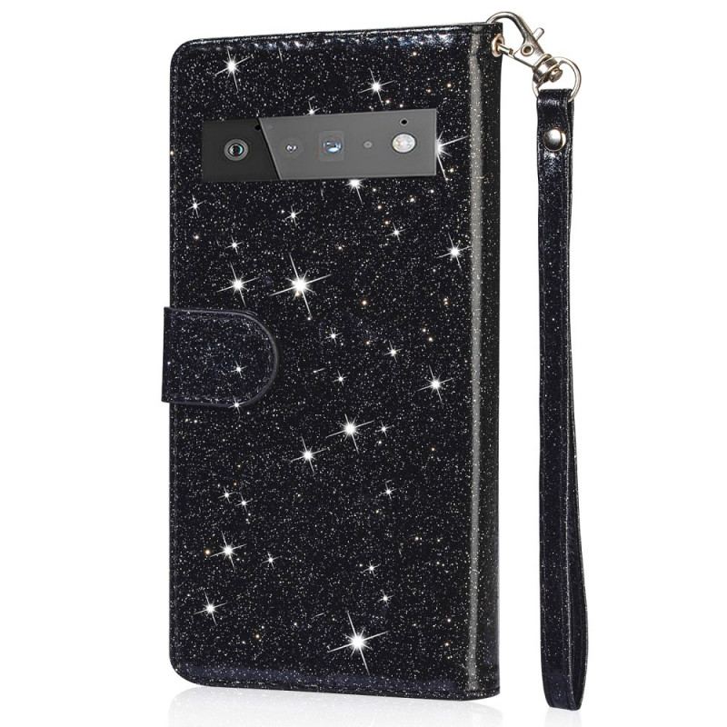 Housse Google Pixel 6 Porte-Monnaie Paillettes