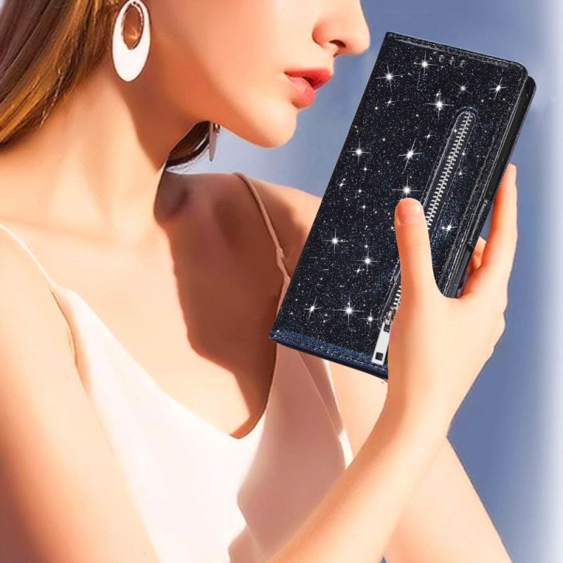 Housse Google Pixel 6 Porte-Monnaie Paillettes