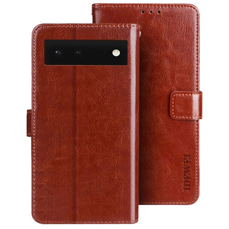 Housse Google Pixel 6 Simili Cuir IDEWEI