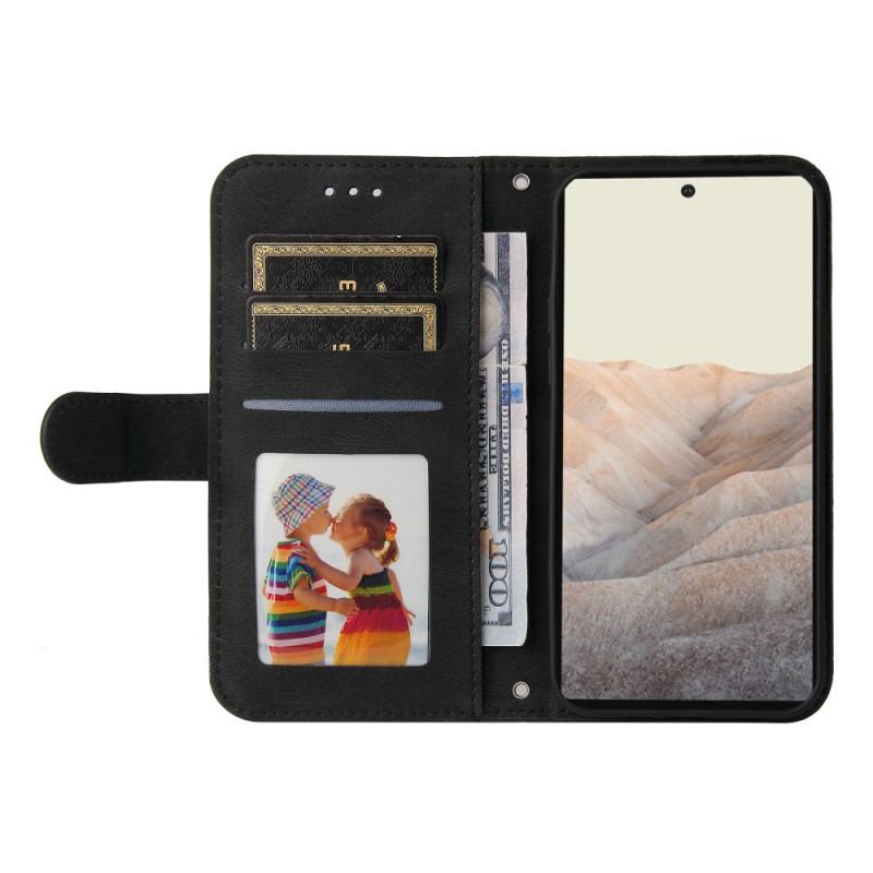 Housse Google Pixel 6 Simili Cuir Rivet et Lanière