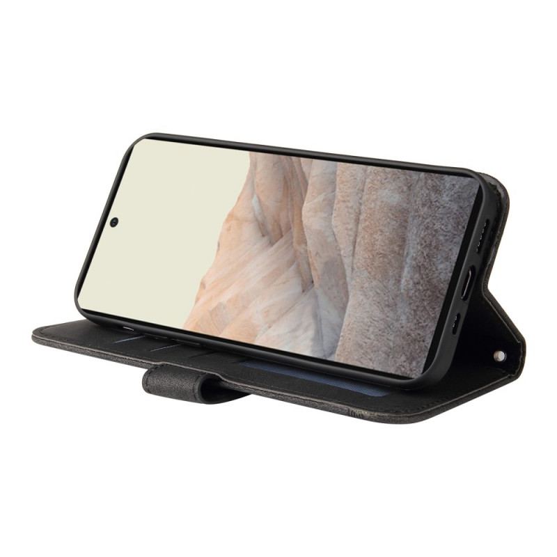 Housse Google Pixel 6 Simili Cuir Rivet et Lanière
