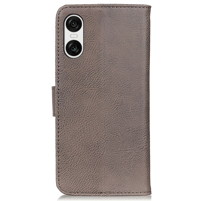 Housse Sony Xperia 10 VI Simili Cuir Rétro KHAZNEH