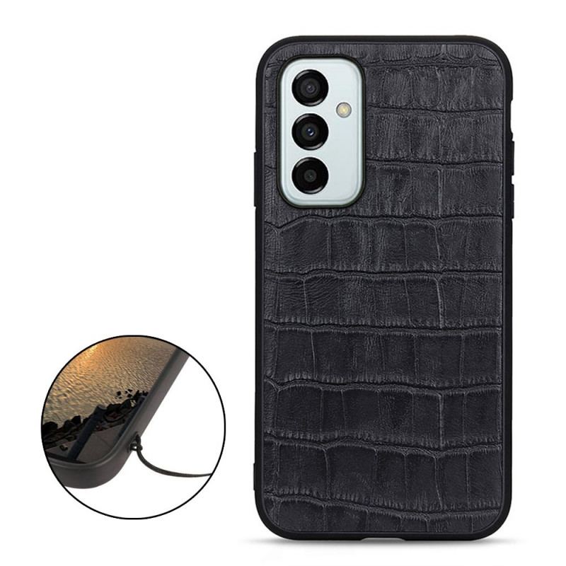 Coque Samsung Galaxy M23 5G Véritable Cuir Texture Crocodile