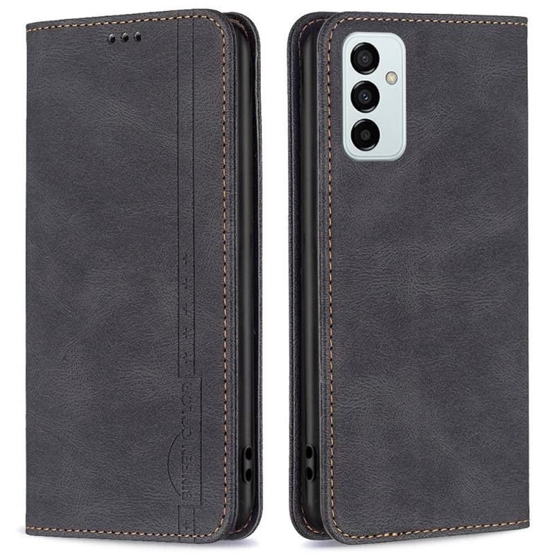 Flip Cover Samsung Galaxy M23 5G Effet Cuir RFID Binfen Color