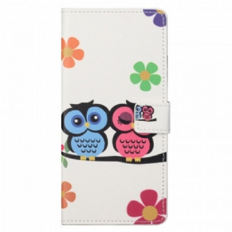 Housse Samsung Galaxy M23 5G Couple de Hiboux