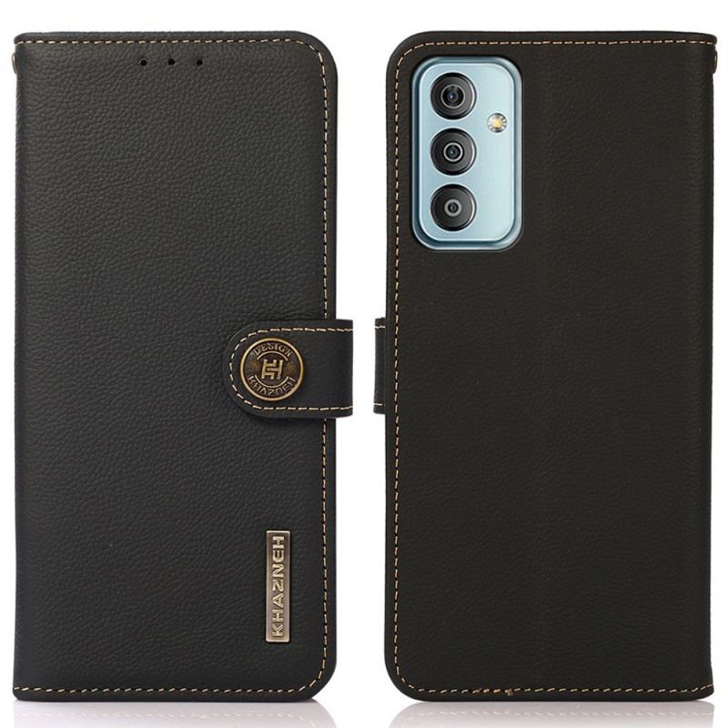 Housse Samsung Galaxy M23 5G Cuir Véritable KHAZNEH RFID