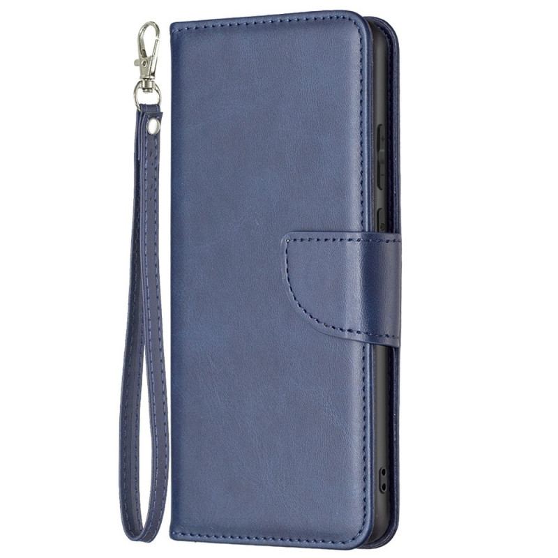 Housse Samsung Galaxy M23 5G Fermoir Oblique avec Lanière