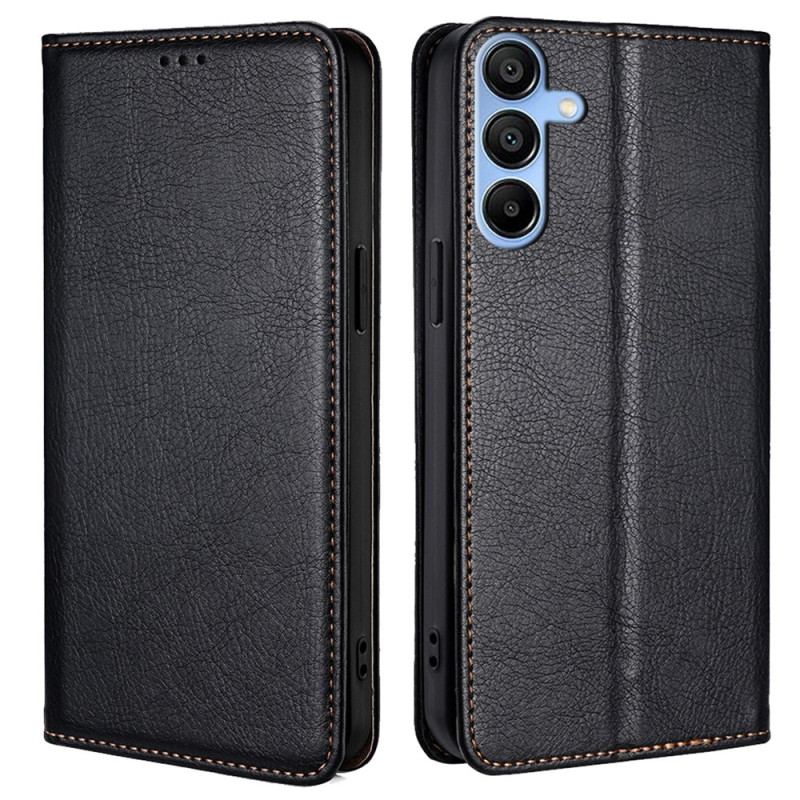 Flip Cover Samsung Galaxy A15 5G / A15 Effet Cuir Classique