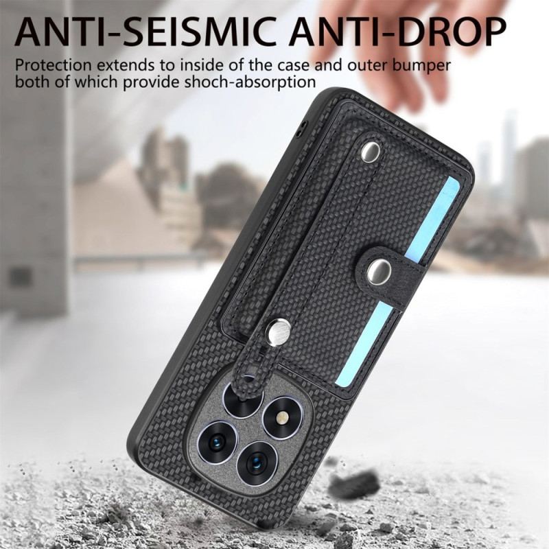 Coque Xiaomi Redmi Note 14 Pro Plus 5G avec Porte-Cartes et Sangle Manuelle
