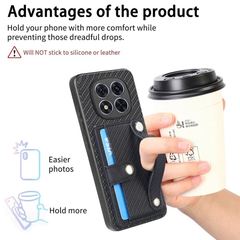 Coque Xiaomi Redmi Note 14 Pro Plus 5G avec Porte-Cartes et Sangle Manuelle