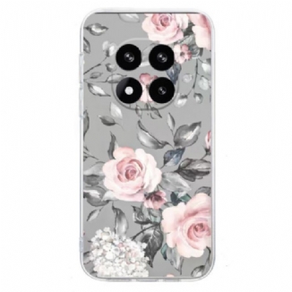 Coque pour Xiaomi Redmi Note 14 Pro Plus 5G Fleurs Roses