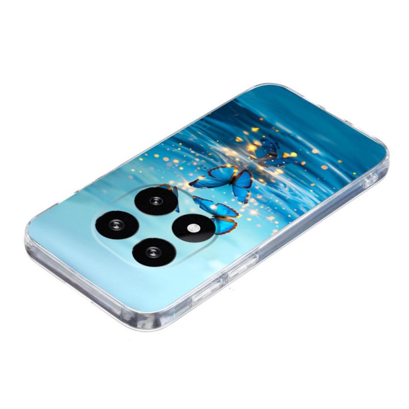 Coque Xiaomi Redmi Note 14 Pro Plus 5G Papillons Bleus