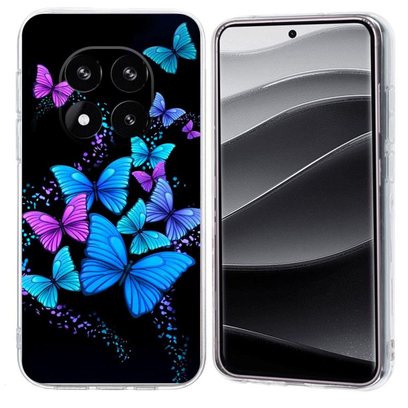 Coque Xiaomi Redmi Note 14 Pro Plus 5G Papillons Colorés