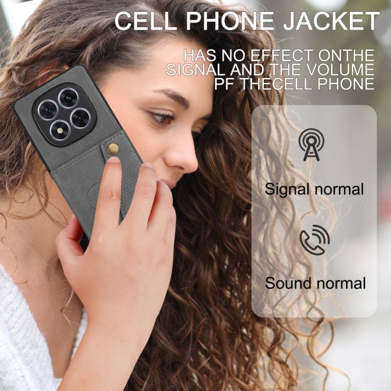 Coque Xiaomi Redmi Note 14 Pro Plus 5G Style Cuir Porte-cartes et Support