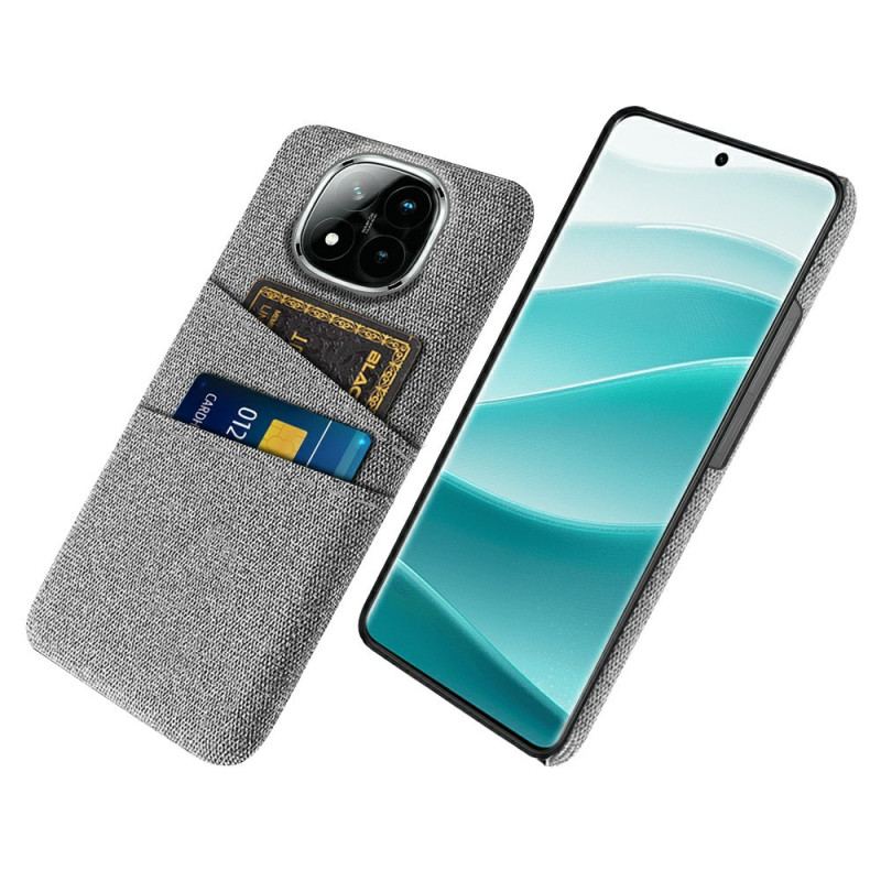 Coque Xiaomi Redmi Note 14 Pro Plus 5G Tissu Porte-Cartes