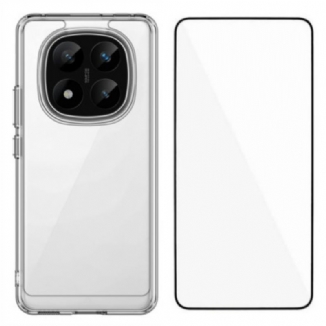 Coque Xiaomi Redmi Note 14 Pro Plus 5G Transparente avec Protection Écran en Verre trempé