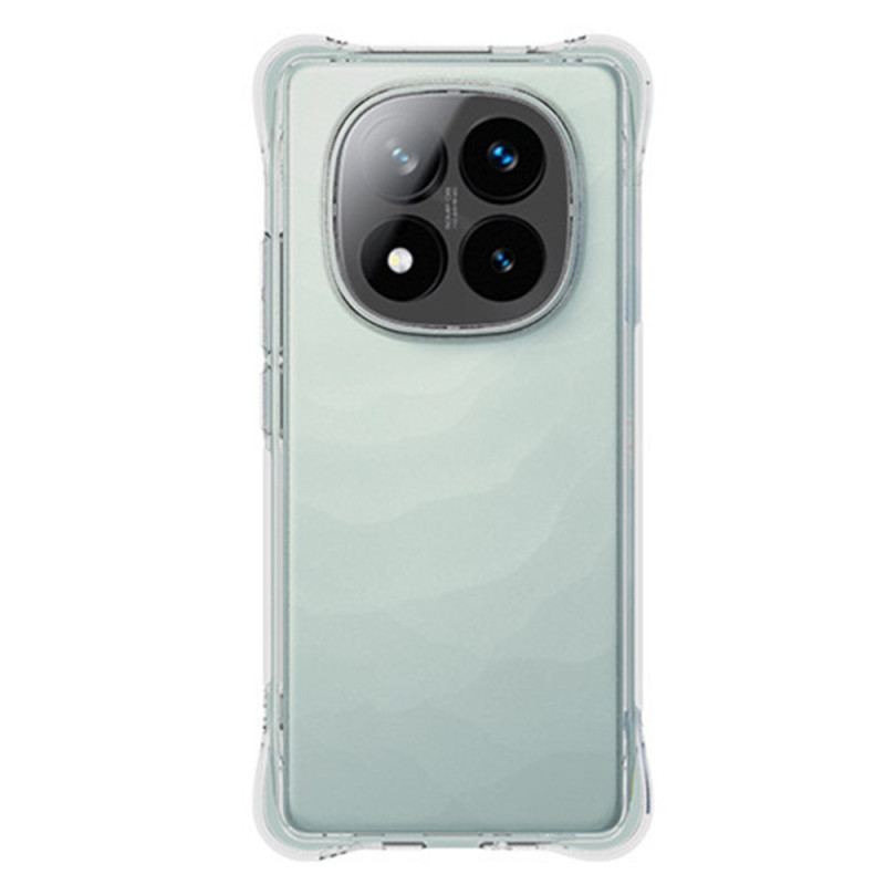 Coque Xiaomi Redmi Note 14 Pro Plus 5G Transparente Renforcée avec Protecteur Écran en Verre Trempé