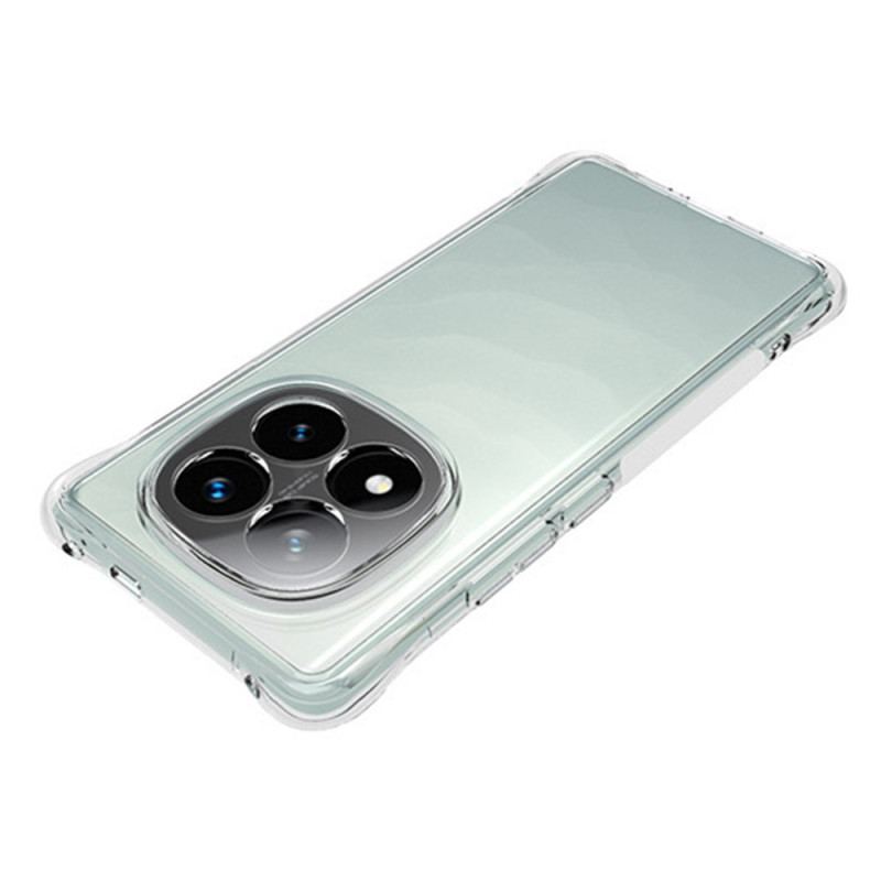 Coque Xiaomi Redmi Note 14 Pro Plus 5G Transparente Renforcée avec Protecteur Écran en Verre Trempé