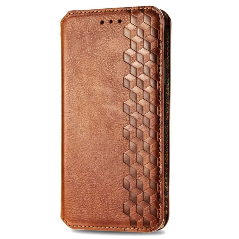 Flip Cover Xiaomi Redmi Note 14 Pro Plus 5G Effet daim Frise