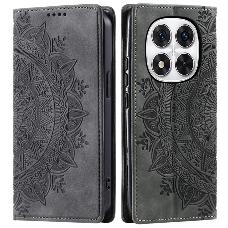 Flip Cover Xiaomi Redmi Note 14 Pro Plus 5G / 14 Pro 5G / Poco X7 Effet Daim Mandala