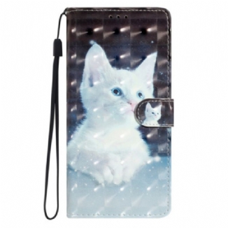 Housse Xiaomi Redmi Note 14 Pro Plus 5G Chat Blanc 3D