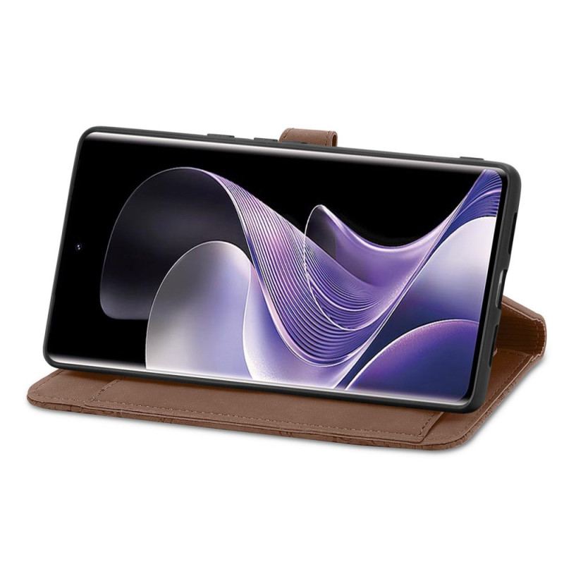 Housse Xiaomi Redmi Note 14 Pro Plus 5G Dentelle avec Poche à Fermeture Éclair