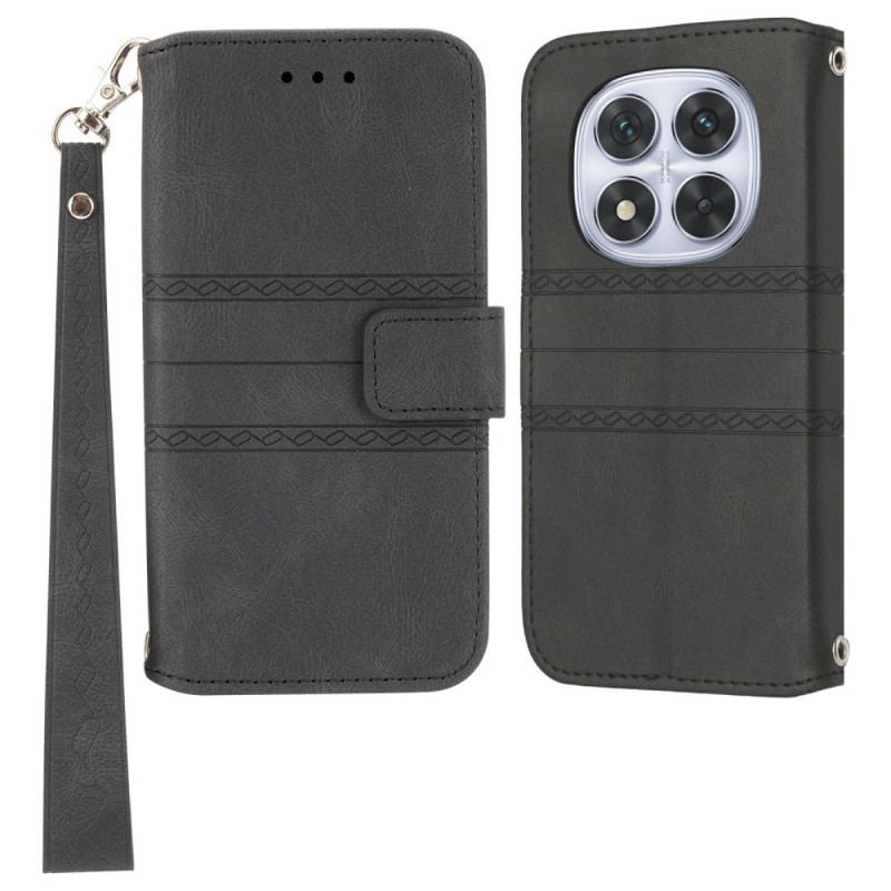 Housse Xiaomi Redmi Note 14 Pro Plus 5G Frise et Lanière