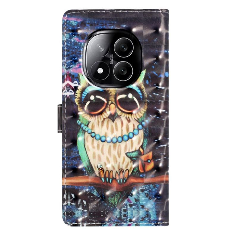 Housse Xiaomi Redmi Note 14 Pro Plus 5G Hibou 3D
