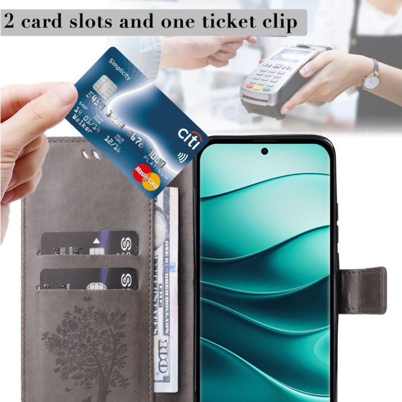 Housse Xiaomi Redmi Note 14 Pro Plus 5G / 14 Pro 5G / Poco X7 Arbre et Chat