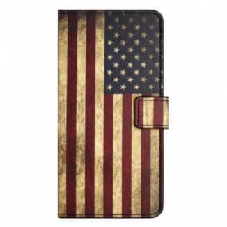 Housse Xiaomi Redmi Note 14 Pro Plus 5G / 14 Pro 5G / Poco X7 Drapeau Américain Vintage
