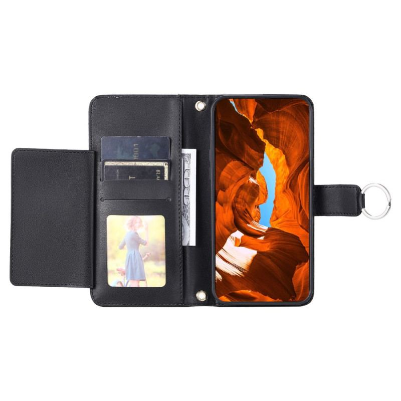 Housse Xiaomi Redmi Note 14 Pro Plus 5G / 14 Pro 5G / Poco X7 Matelassée avec Lanière et Bandoulière