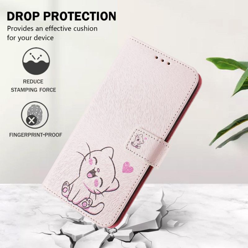 Housse Xiaomi Redmi Note 14 Pro Plus 5G / 14 Pro 5G / Poco X7 Motif Chat mignon