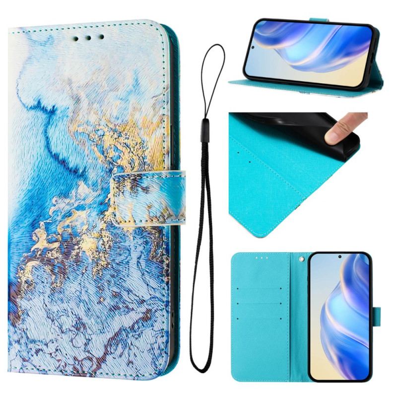 Housse Xiaomi Redmi Note 14 Pro Plus 5G / 14 Pro 5G / Poco X7 Motif Marbre Océanique