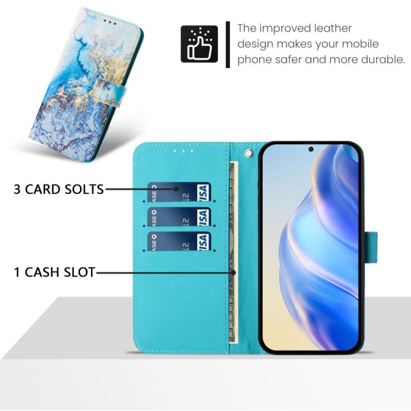 Housse Xiaomi Redmi Note 14 Pro Plus 5G / 14 Pro 5G / Poco X7 Motif Marbre Océanique