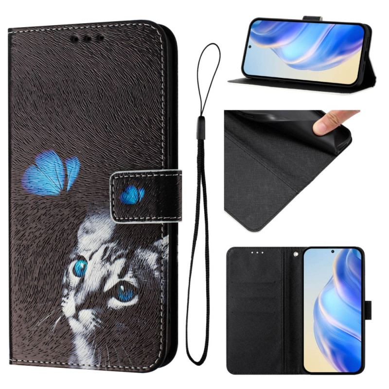 Housse Xiaomi Redmi Note 14 Pro Plus 5G / 14 Pro 5G / Poco X7 Motif Papillon et Chat