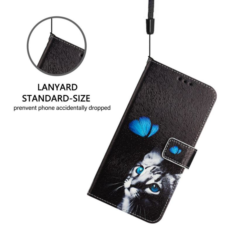 Housse Xiaomi Redmi Note 14 Pro Plus 5G / 14 Pro 5G / Poco X7 Motif Papillon et Chat