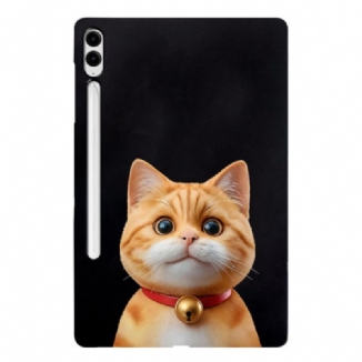 Coque Samsung Galaxy Tab S10 Plus / S9 FE Plus / S9 Plus Porte-Stylet Chat