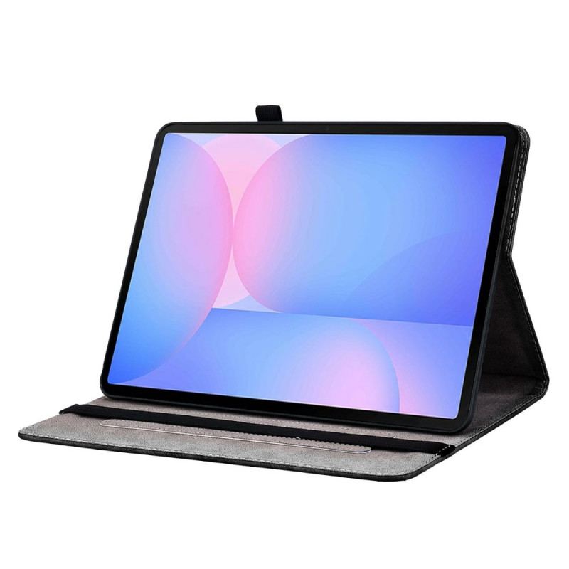 Étui de protection élégant pour Samsung Galaxy Tab S10 FE Plus Rose Noire