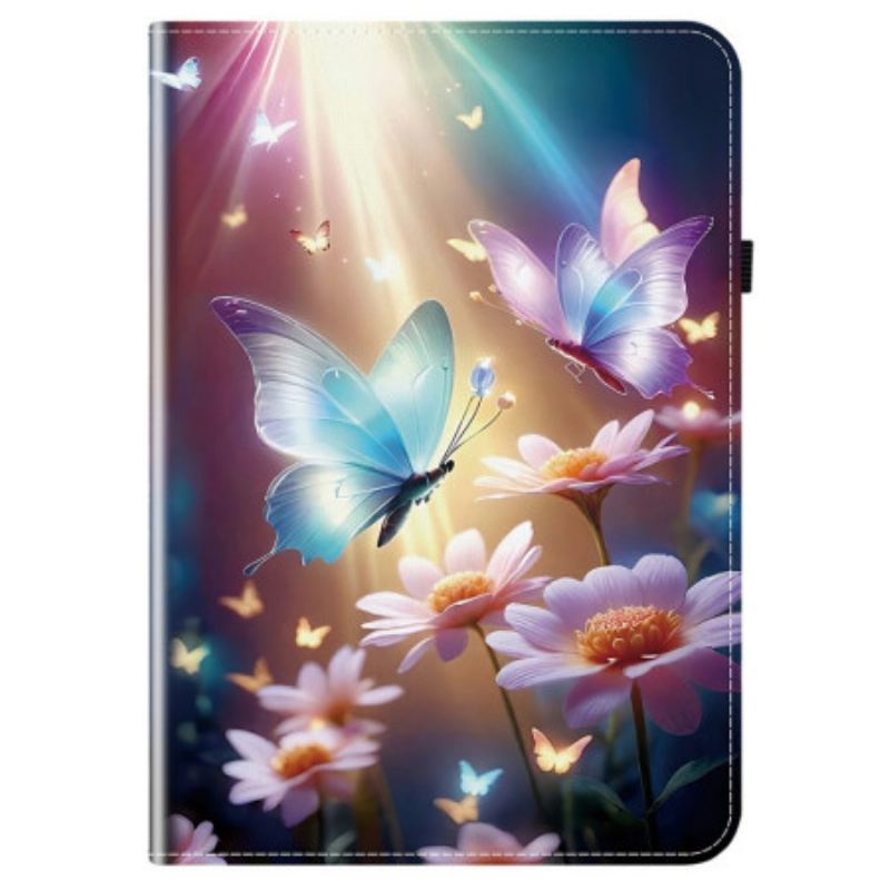 Étui Samsung Galaxy Tab S10 FE Plus Papillons Lumineux